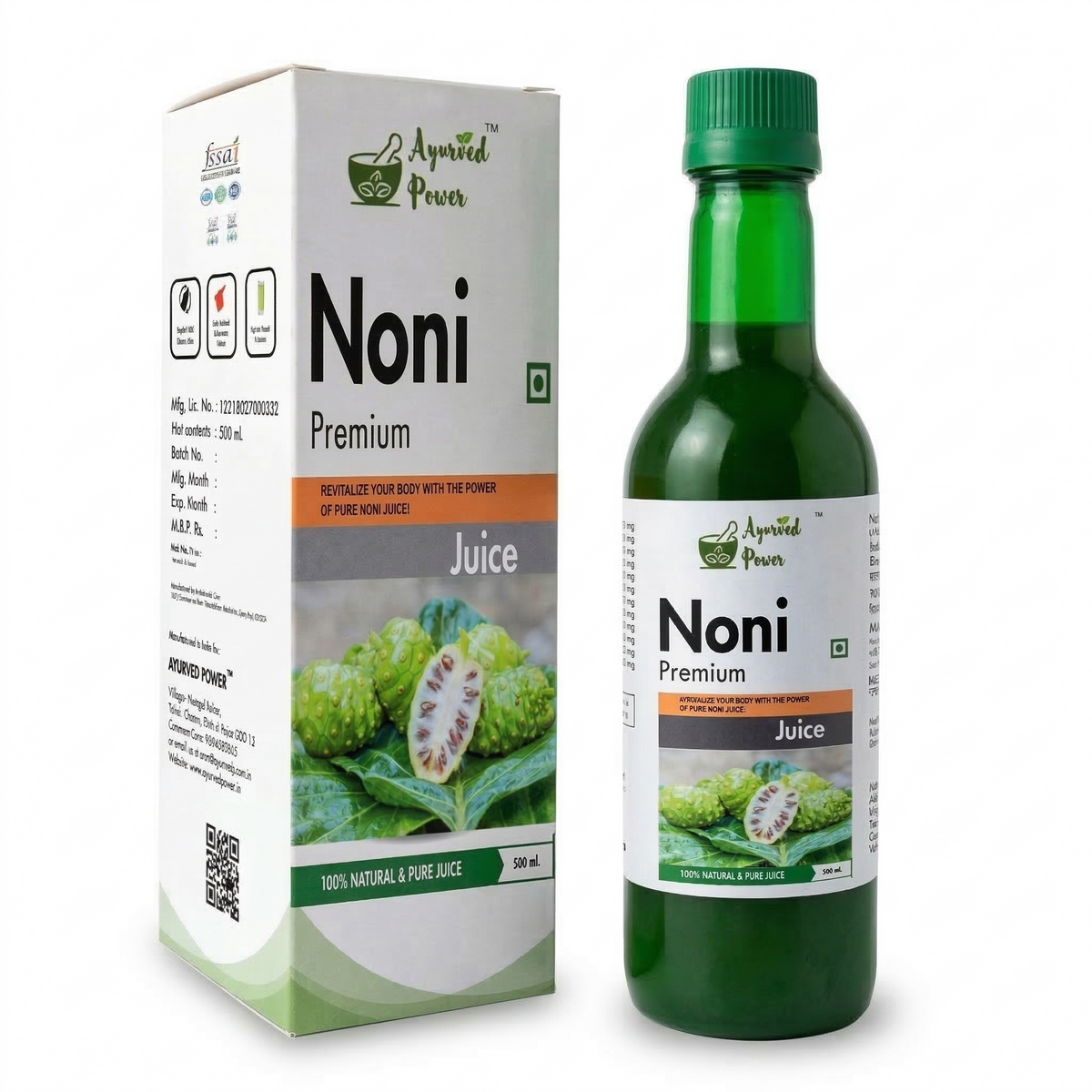 Noni juice for traditional Ayurvedic wellness