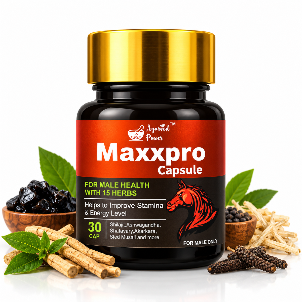 Max Pro Capsule (30 Caps) by Ayurved Power