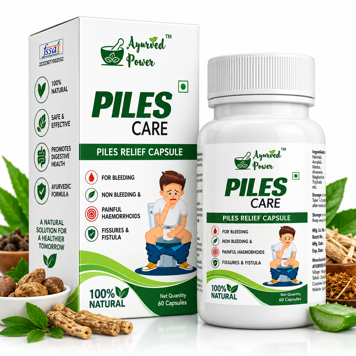 Piles Care Capsule by Ayurved Power