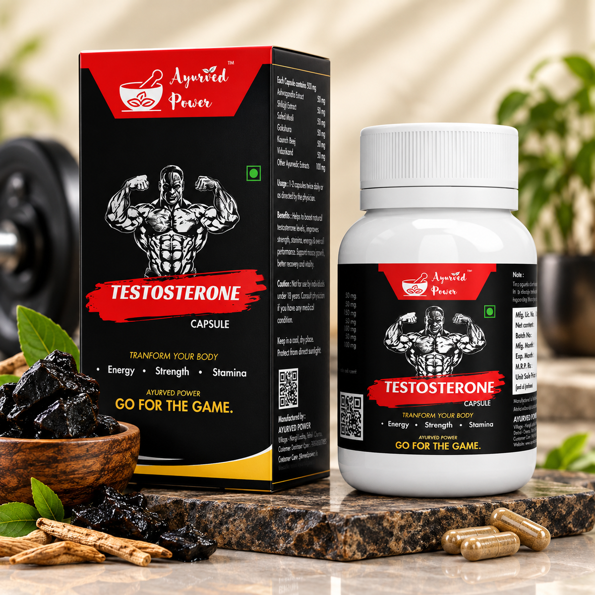 Ayurvedic Capsules for Stamina, Energy & Wellness