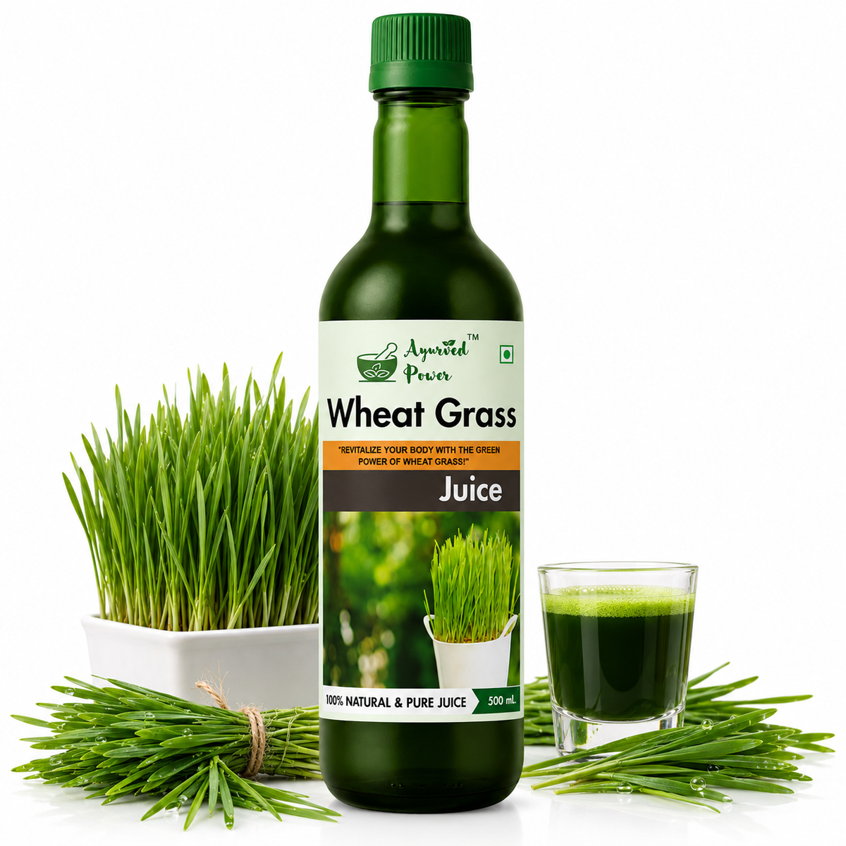Wheatgrass Juice 500 ml by Ayurved Power