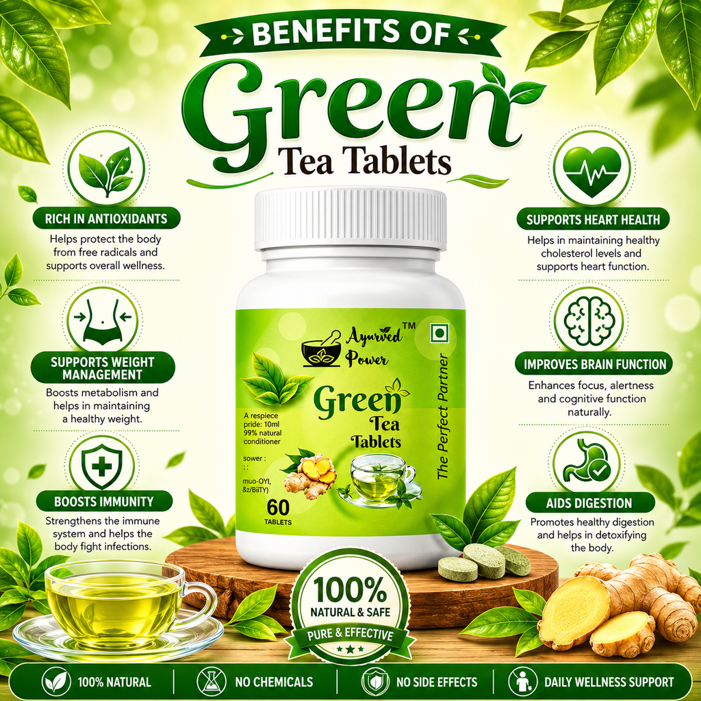Green Tea Tablet for Weight Loss & Metabolism Boost