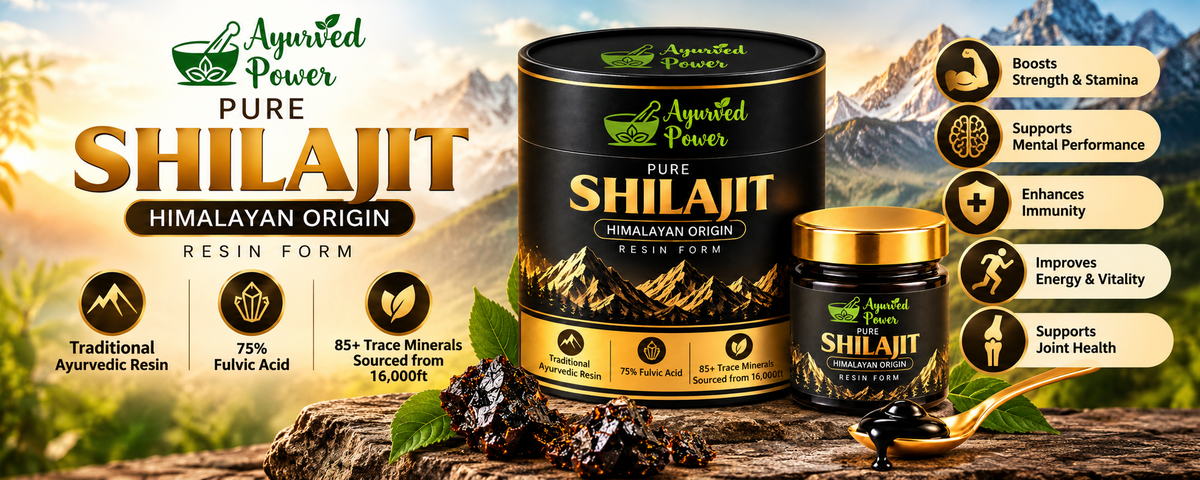 Ayurved Power Pure Himalayan Shilajit Resin banner