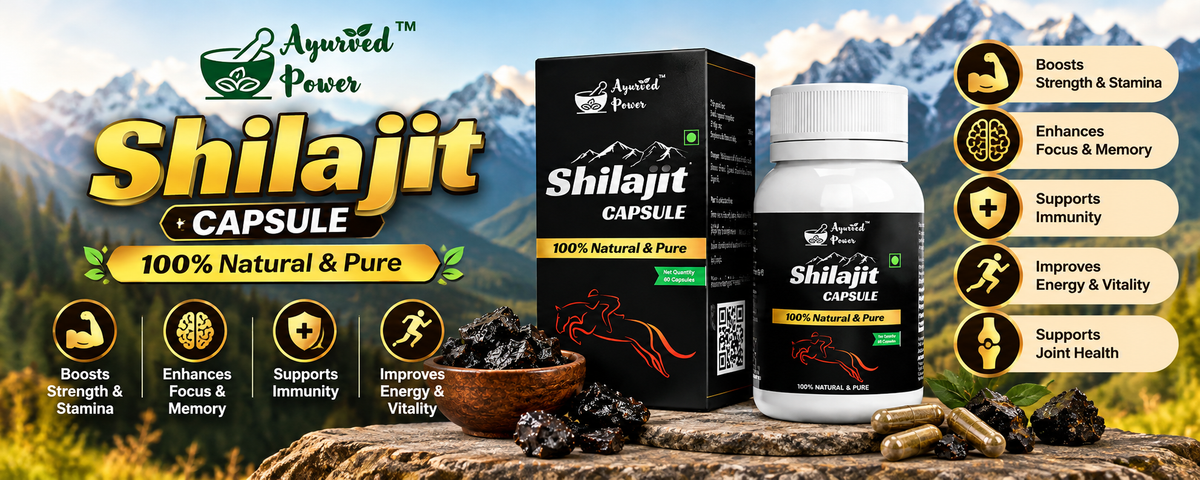 Ayurved Power Shilajit Capsule banner