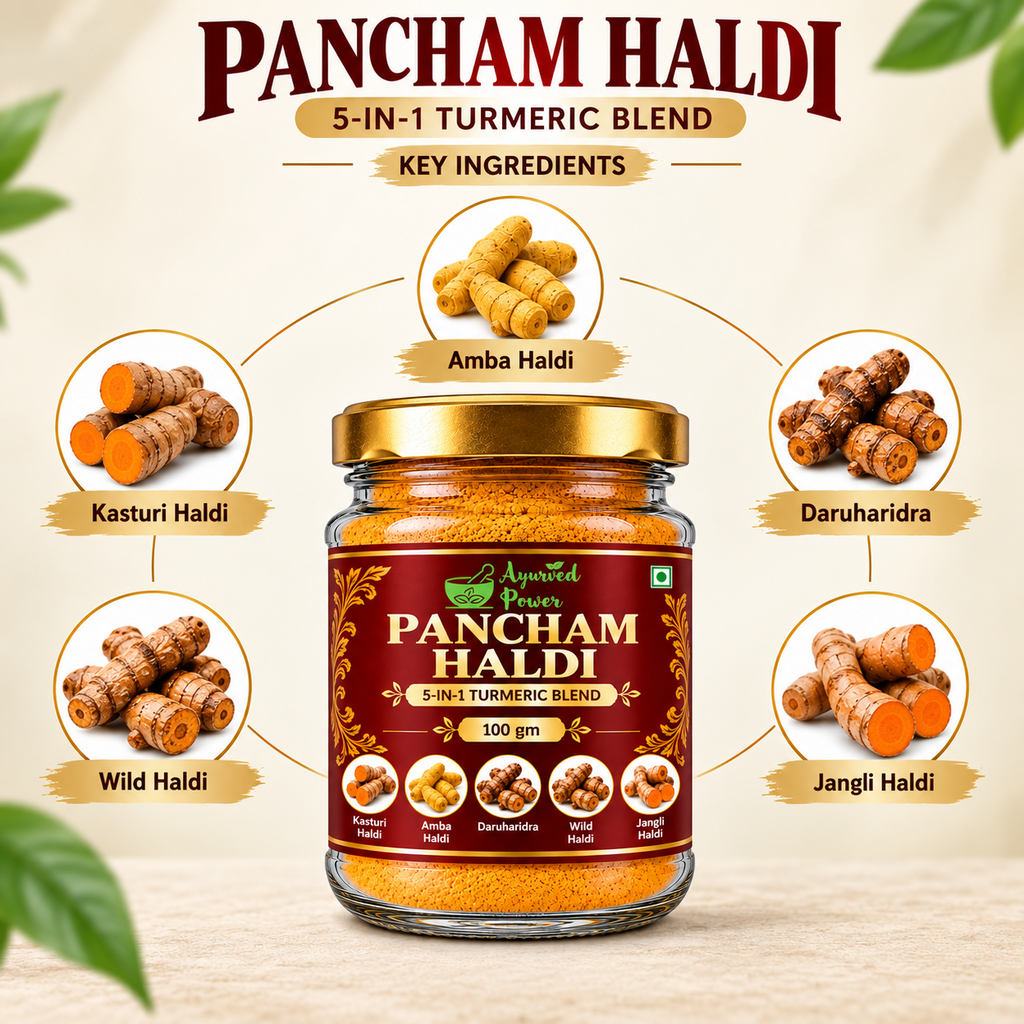 Pancham Haldi 5-in-1 turmeric blend key ingredients
